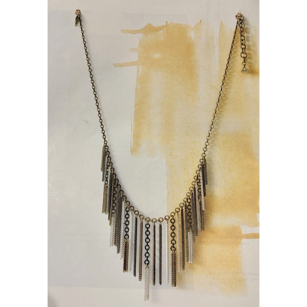 SILPADA “Fringe Benefits” Necklace - KRN0083 - Multi-Color Metal Fringe - NWOT